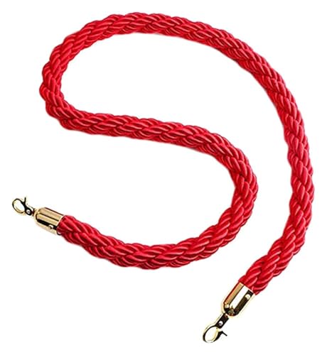 Absperrseil, schwarzes Absperrseil für Warteschlangen, 3, 4, 5, 6 Fuß, Seil zur Kontrolle von Menschenmengen, geflochtenes Hanfseil für Warteschlangenteiler, 1, 2, 3 m, Absperrung, Veranstaltungen,