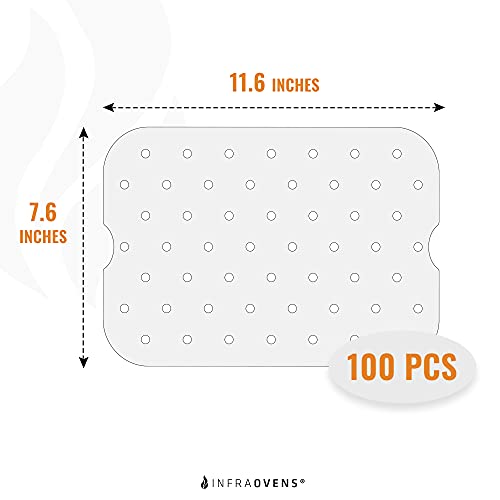 Air Fryer Parchment Paper Liners For Ninja Foodi Xl Smart Fg551 6-In-1 Indoor Grill, Ninja Foodi Accessories, Air Fryer Liners And Reusable Heat Resistant Mat, Air Fryer Accessories By Infraovens #TOP5
