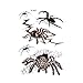 Produktbild 10 Hojas de Halloween Tatuajes temporale pegatinas extraíble Horror realista undurchlässiger Brazo Araña de la cara del Palo Web de tatuaje para la decoración de Halloween maquillaje,Sc857