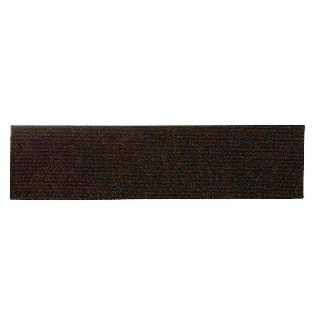 Lot de 30 tapis d'escalier autocollants Marron 76 x 20 cm