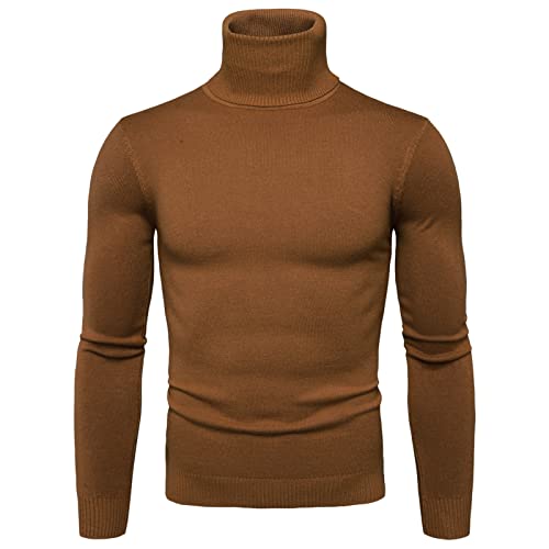 Pull à col roulé décontracté homme pour ne plus jamais avoir froid en hiver