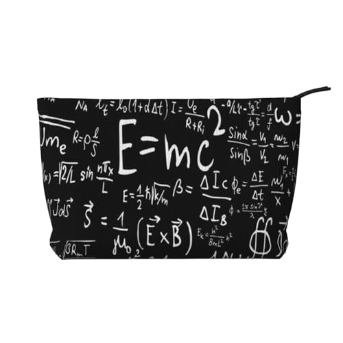 Formule Physique E=MC²,Trousse de Toilette en Velours côtelé, Trousse de Maquillage Portable pour Les Voyages