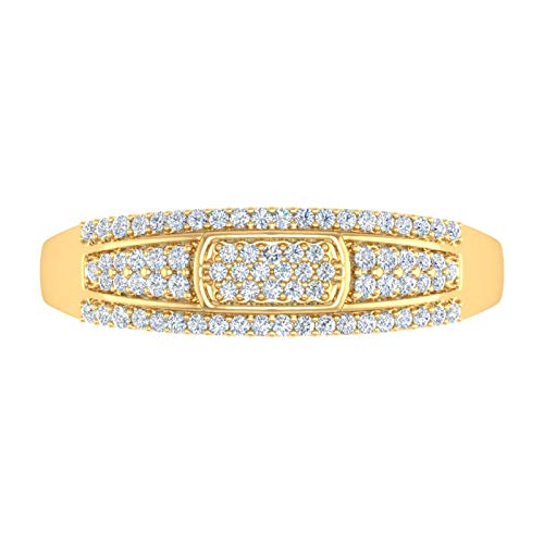 1/4 Carat Diamond Wedding Band Ring in 10K Gold (I1-I2 Clarity)3