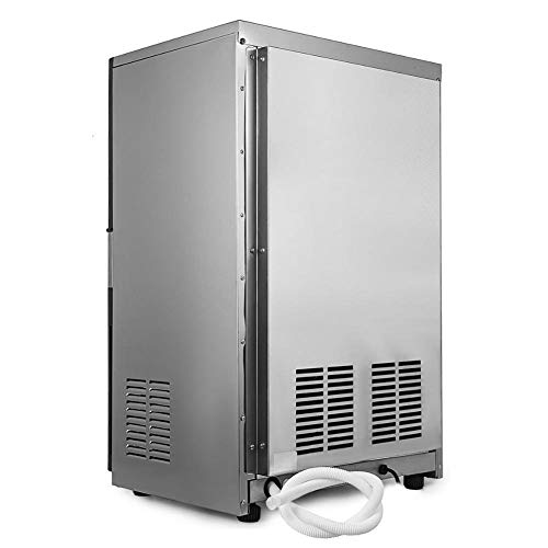 Fabricadora de hielo acero inoxidable 80kg/24h 18kg miniatura 6