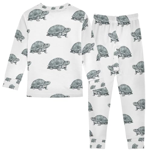 senya Stone Turtle Pajamas Set Long Sleeve Soft Cotton Sleepwear 2 Piece2