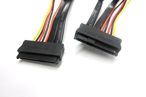 Cable Micro SATA SAS 29 Pin Hembra a Hembra 20 Pulgadas