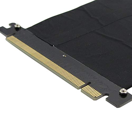 Jullynice PCI-E cabo de extensão 16X tipo L PCI-E 16X extensor de elevação de alta velocidade flexív