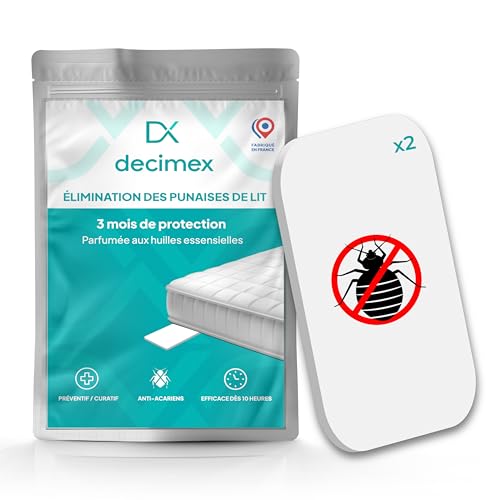 DECIMEX   Elimina Chinches de Cama Ácaros Pulgas y Parásitos | Prevención y Tratamiento Eficaz Especial Hogar y Ropa de Cama | Resultados Rápidos y Duraderos | Fabricado en Europa X2