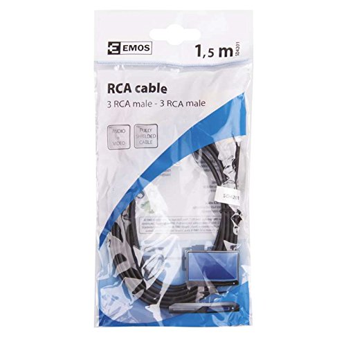 EMOS Les AV Connection Cable 3 x RCA 1.5 m (SD4201)