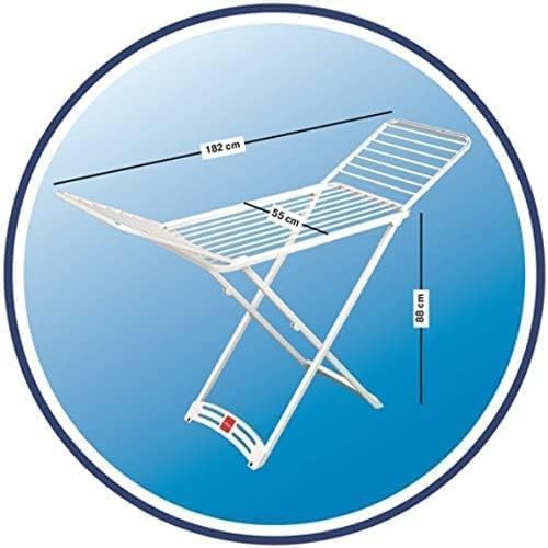 Vileda Clothes Airer, White, 55 x 18 x 126 cm