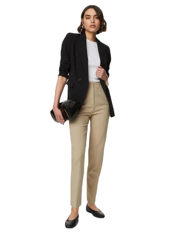 Tapered Ankle Grazer Trousers-image-12