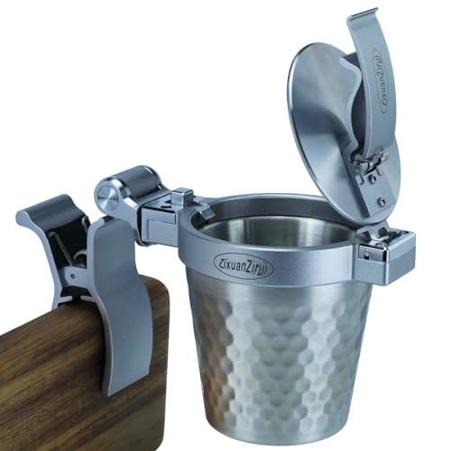 ZixuanZirui Outdoors Indoor Patio Ash Tray Cigar with Lid Smokeless Ashtray,Cool Cigar Accessories for Men Cigar Holder Cigar Stand Cigar Gifts for Men Unique