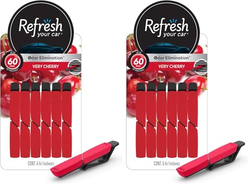Image of Refresh Your Car Freshener Vent Clip - Very Cherry, Refresh Your Car (6-count) (Pack of 2)