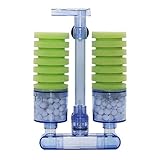 【Einfache Installation】:Verbinden Sie mit einem Luftschlauch ein Ende mit Ihrer Luftpumpe und das andere Ende mit diesem Filter. Der Wasserauslassschlauch am Schwammfilter ist einstellbar, sodass Sie die Richtung und Höhe des Wasserflusses ändern können. Verwenden Sie zum Reinigen kein Leitungswasser, sondern legen Sie den Schwamm zum Reinigen in das Wasser des Wassertanks, um die Umwelt der nitrifizierenden Bakterien des Schwamms nicht zu zerstören.