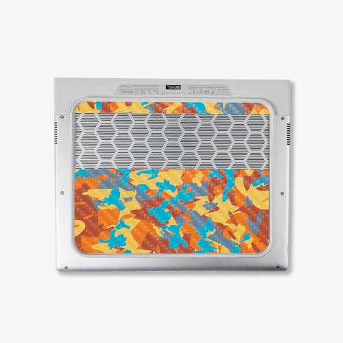 Image of MightySkins Carbon Fiber Skin Compatible with Alienware X14 R2 (2023) Full Wrap Kit - Retro Camouflage | Protective, Durable Textured Carbon Fiber Finish | Easy to Apply | Made in The USA