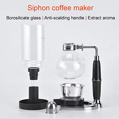 Cafetera de sifón con vaso de vidrio para 3 tazas miniatura 2