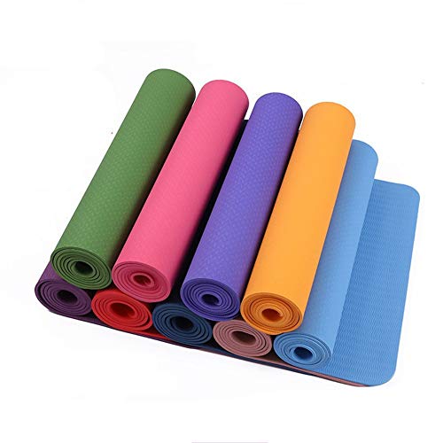 Tapis de yoga antidérapant monochrome de fitness pour exercices au sol