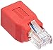 StarTech.com Cat6 Cable - Cat6 Crossover Adapter - GbE - Red - Ethernet Network Cable (C6CROSSOVER)