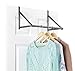 Whitmor Over The Door Hanger, Over The Door Clothes Hanging Rack, Black