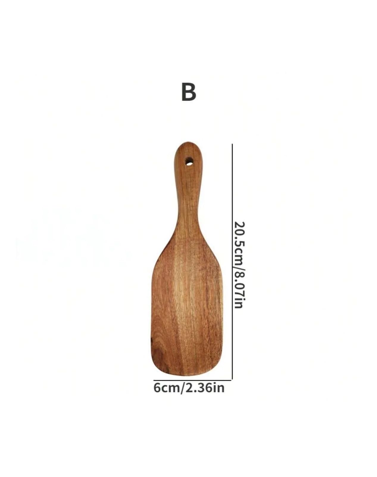 Juego de utensilios cocina madera 5 piezas: espátula, cuchara y antiadherentes resistentes al calor for servir remover