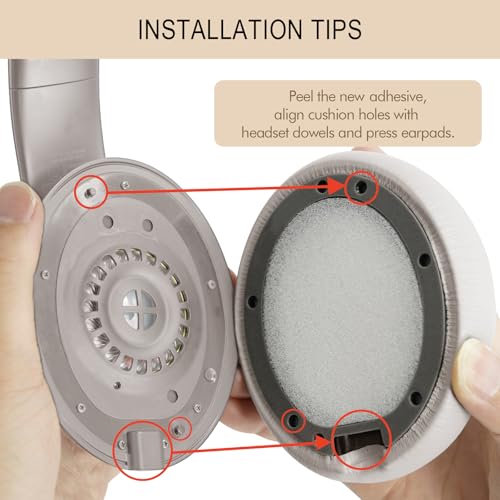 Repuestos de Almohadillas para Beats Studio Pro Auriculares | Almohadillas Studio Pro con Cuero Proteico y Adhesivo Fuerte (Color Sandstone) miniatura 6
