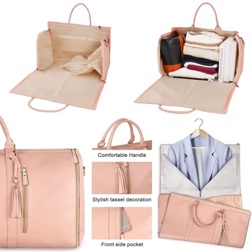 Zentotex Deluxe Foldable Travel Bag with Wheels, High Capacity Folding Suitcase (All-Match White)3