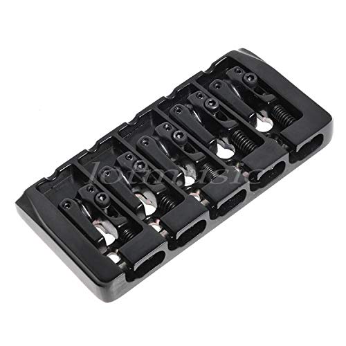 4 Pcs Bass Fixed Hardtail Hardtail Guitar Bridge 19mm String Spacing Black