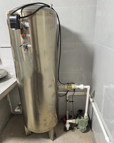 Recipiente de almacenamiento de agua a presión, vejiga de ósmosis inversa para sótano o cocina, capacidad de 60-300 L