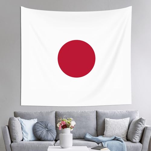 Tapiz de bandera japonesa grande JEJEA de 152 x 130 cm, decoración de pared para fondo de habitación