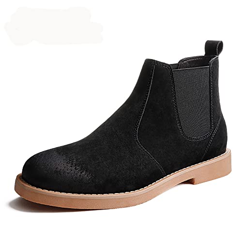 Egsumail Men's Suede Leather Casual Fashion Chelsea Boot #TOP6