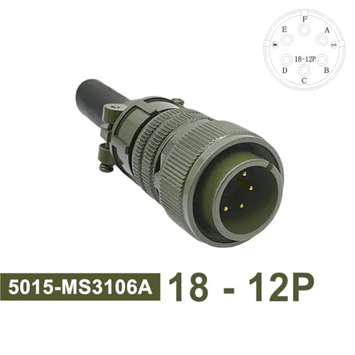 Conector militar 5015 industrial MS3106A para cableado circular MS3108A 2