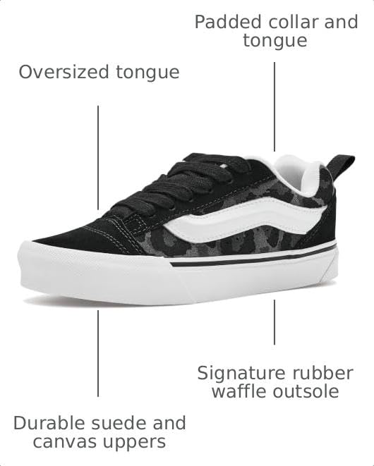 Image of Vans Kids' Knu Skool Shoe - '90s Retro Puffy Fashion Sneakers for Boys & Girls
