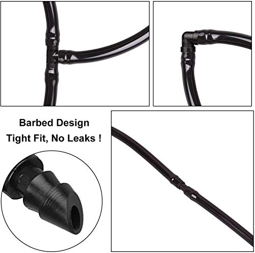 Jayee AUNEOS 50 Pack Drip Irrigation 1/4 Inch Barbed Tee Fittings thumb #3