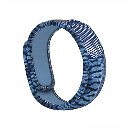PARA'KITO Mosquito Insect & Bug Protection Wristband - Mosquito Stickers & Bug Spray Alternative - Summer Essentials, Beach Accessories, Hiking & Camping Essentials - Natural Essential Oils (Mackerel)