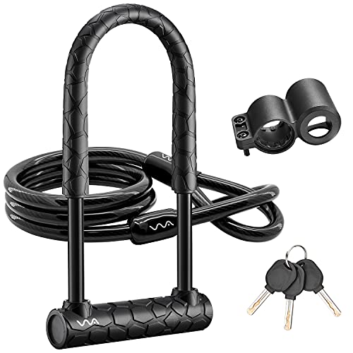 Bike U Lock,Heavy Duty Combination Bicycle u Lock Shackle 4ft...