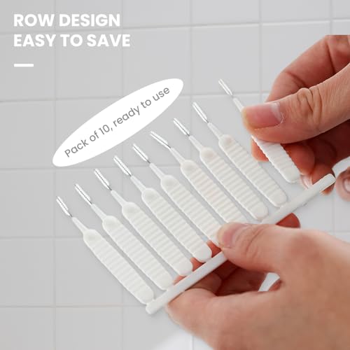 Image of Shower Head Cleaning Brush for Small Hole, 2025 New Anti-Clogging Nozzle with Storage Boxes, Multifunctional Shower Cleaning Tools, Showerhead Cleaning Brushes Picks for Bathroom (10PC)