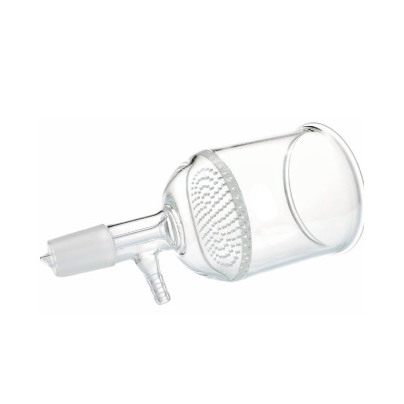 ガラス製ブフナー漏斗 ラボ用ガラス吸引フィルター漏斗 ガラス穴付きフィルタープレート 口径 24mm 35 60 100 250 5