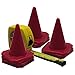 Bluedot Trading 4” Red Mini Plastic Traffic Cones | Set of 10 for Agility Training, RC Racing, Outdoor Activities, Sports Drills, Party Games