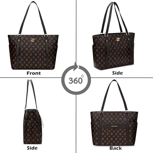 Image of Lavie Signature Women's Harisburg Monogram Tote Laptop Bag | Tote Laptop Bag for Work | Ladies Purse | Stylish Shoulder Bag | Gift for Women