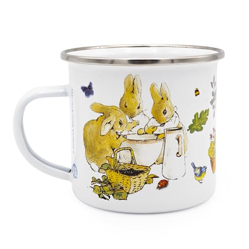 Peter Rabbit Enamel Mug Flopsy Bunnies, White
