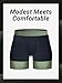 Arcweg Men's Big & Tall Swim Trunks - Quick Dry Swim Shorts with Compression Liner & Zipper Pockets (2X-6X) Army Green