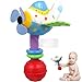 Toyvian Baby Soft Rattles Toy Infant Shaker Teether Cute Stuffed Airplane Handbells Soft Baby Rattle Toy Airplane Rattles Toy for Newborn Baby Gifts