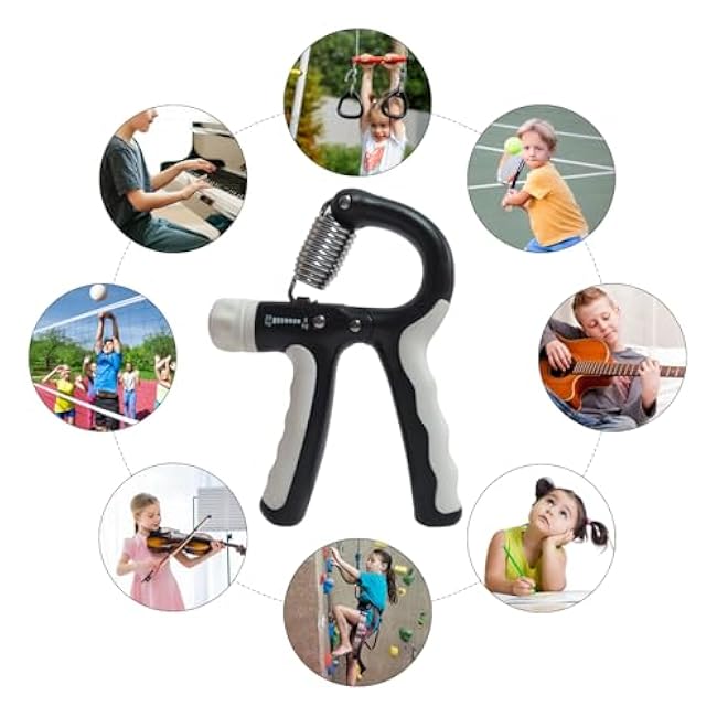 Hand Grip Trainer for Kids and Teens Adjustable Resistance, 11.02-44.09 lbs (5-20 kg) Forearm Hand Grip Trainer for Muscle Building, Stress Relief
