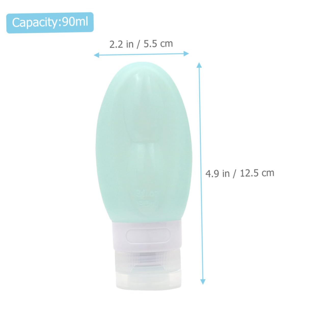 2 Set Bottiglie Viaggio Silicone Contenitori Squeezabili E Impermeabili Per Shampoo E Lozioni Per Cosmetici E Toiletries Viaggio Rosa Bianco 4 Pezzi*2