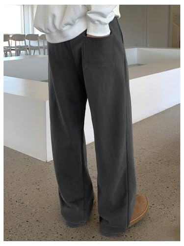 Men's Baggy Sweatpants Elastic Waist Straight Leg Lounge Track Sweat Pants Casual Baggy Joggers2