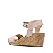 DREAM PAIRS Women's Open Toe Buckle Ankle Strap Platform Wedge Sandals for Women Summer Dressy Shoes,Size 7.5,Nude/Pu,NINI-8