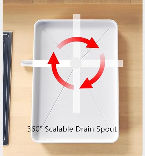 Escurridor ajustable para platos de alta carga Lar Capaci con soporte de secado extraíble 4