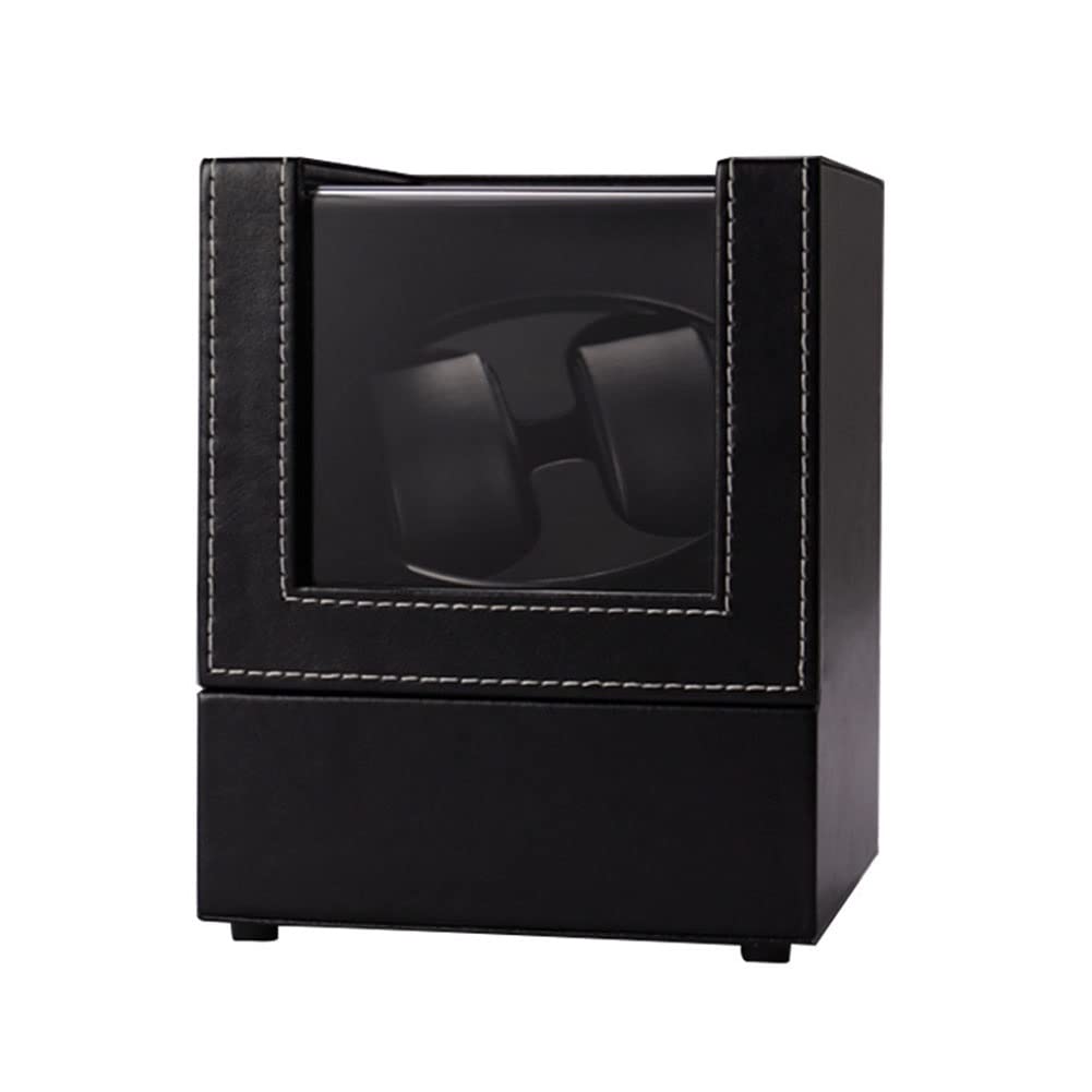 Scatola avvolgitore Automatico Doppio per Orologi, Scatola Porta Orologi Automatica, Scatola Porta Orologi da Polso con 2 Slot, Motore Silenzioso, 2 modalità di Rotazione, MDF