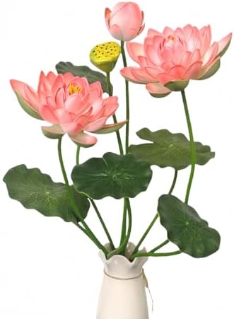 24" Artificial Flower Household Decor Silk Realistic Faux Flower ...