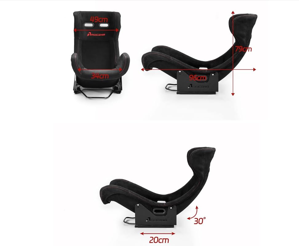 Image of azracing CS‑Pro Modular Sim Racing Cockpit with F1 Seat,Fully Adjustable